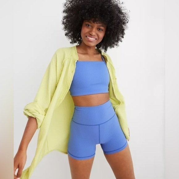 Aerie Pool to Party Swim Cover Up in Mint Colorway Women’s Oversized Top - Picture 5 of 5